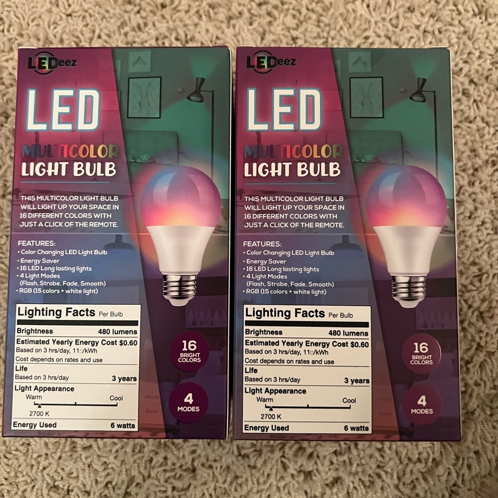 Color changing light bulbs - Picture 2 of 2